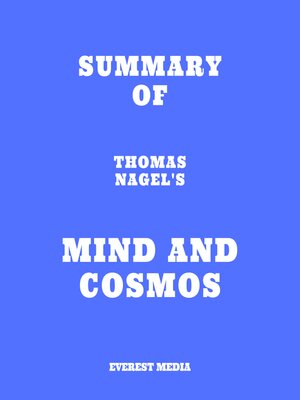 cover image of Summary of Thomas Nagel's Mind and Cosmos
